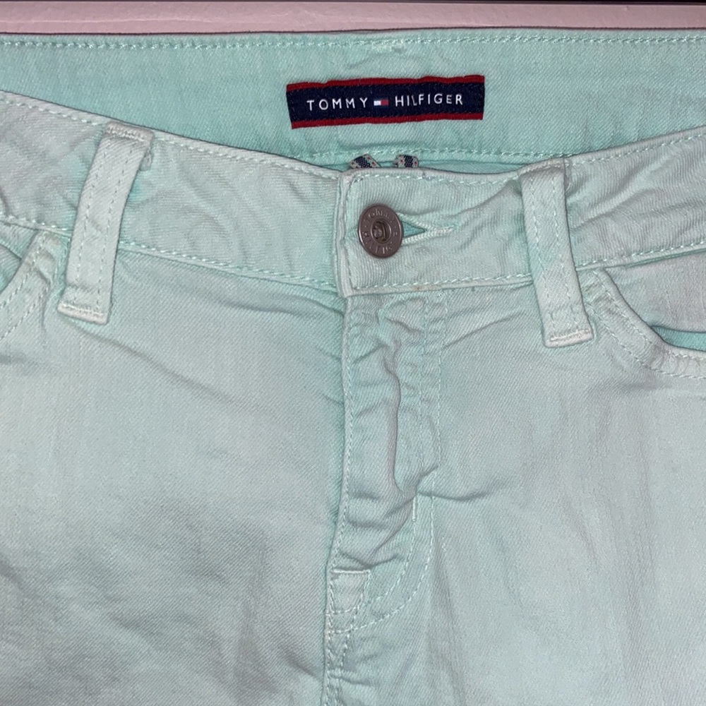 Tommy Hilfiger Mint Green Size 2 Capri Jeans - Picture 7 of 9